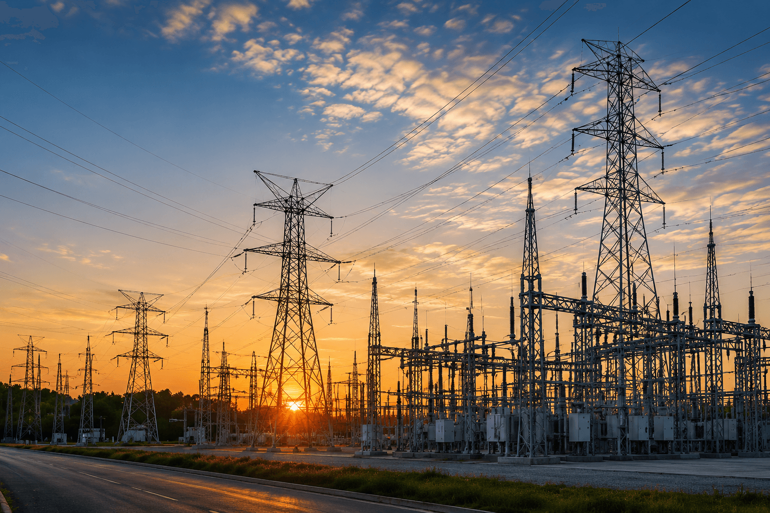 Utility substation and transmission infrastructure